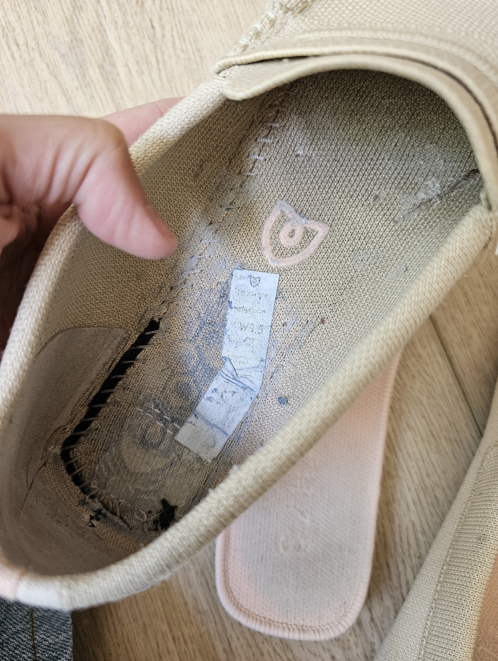 Rothys The Driving Loafers Womens Size 9.5 Cream Knit Flats Moccasin - Picture 11 of 11